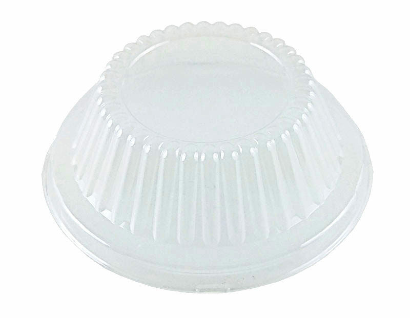 Handi-Foil 5 3/4" Aluminum Foil Pot Pie Pan (12 oz.) w/Clear Dome Lid 125/PK
