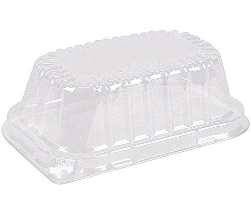 Durable 1 lb. Holiday Aluminum Foil Mini-Loaf Pan With High Dome Lid 5 –