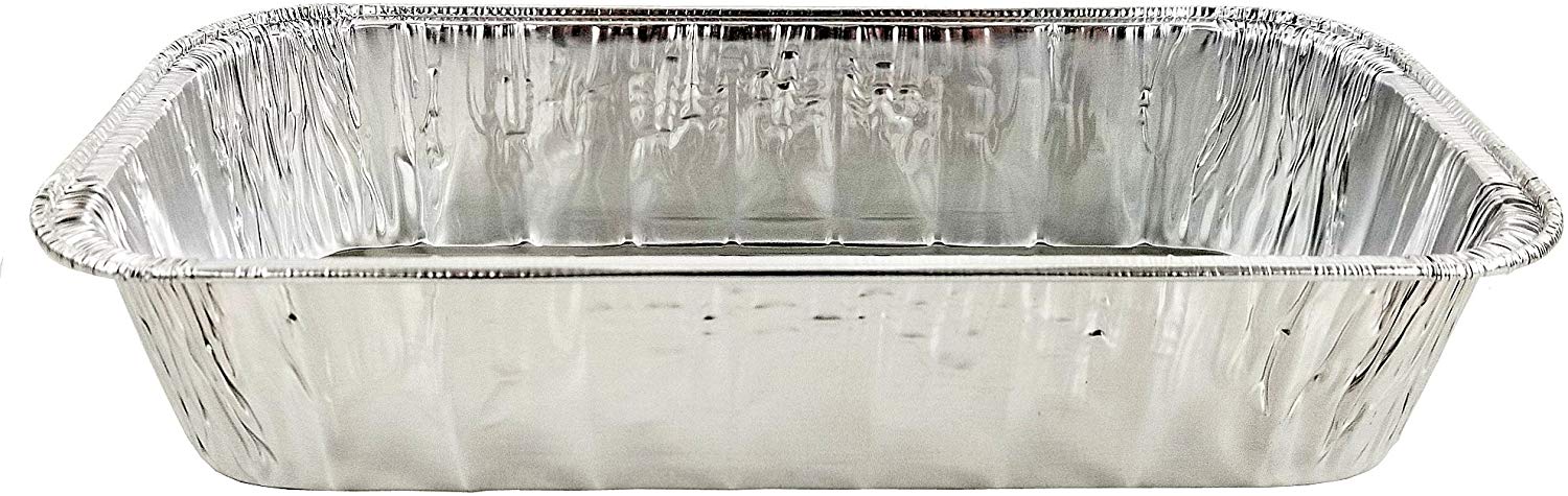 18337 Disposable Aluminum Foil Loaf Pan Straight Smooth Sides - 193