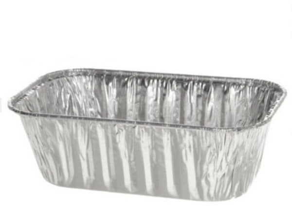 D & W Fine Pack 1 lb. Aluminum Mini Loaf Pan with Dome lid Combo - Case of  500 #15430P