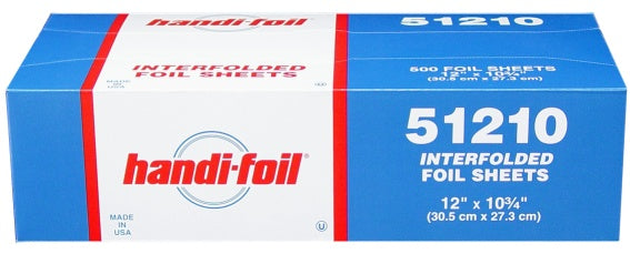 Handi-Foil 12" x 10.75" Pop-Up Foil Sheets 500/PK
