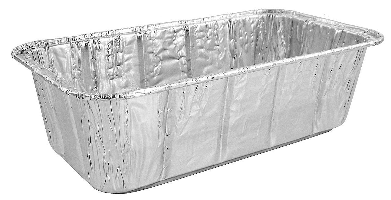 Handi-Foil 1 1/2 lb. Aluminum Foil Loaf Pan IVC w/Board Lid 50/PK – Foil- Pans.com