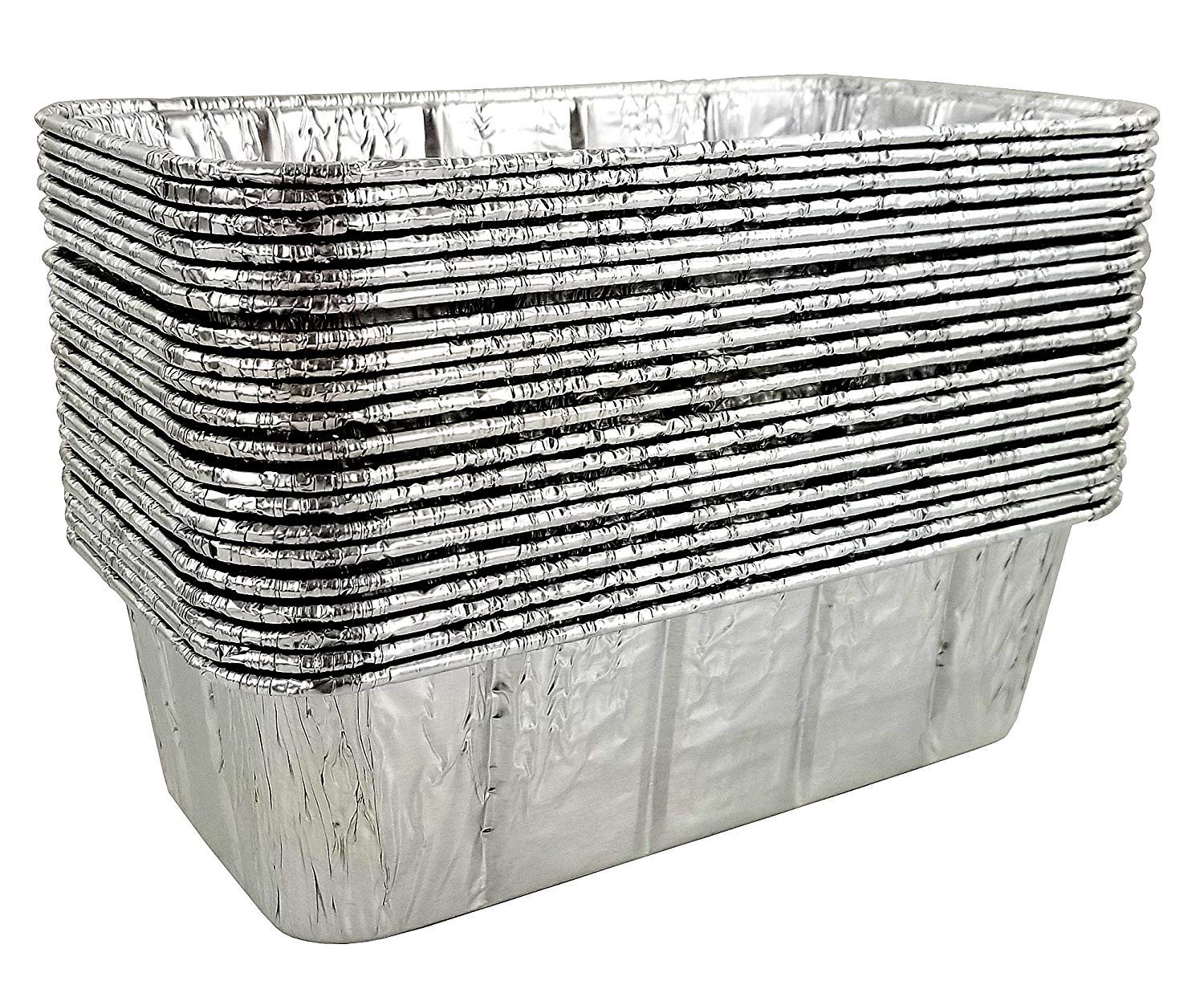 Choice 2 lb. Aluminum Foil Loaf Pan - 500/Case