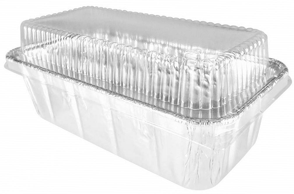 Handi-Foil 2 lb. Red Holiday Snowman Loaf Bread Pan With Low Dome Lid –