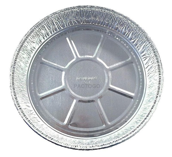 Disposable Aluminum 9 x 9 x 1 3/4 Square Cake Pan with Clear Plastic Lid #1100P (100)