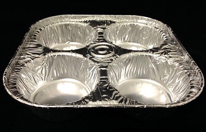 Handi Foil 4 Cavity Foil Muffin Pan 300 CS