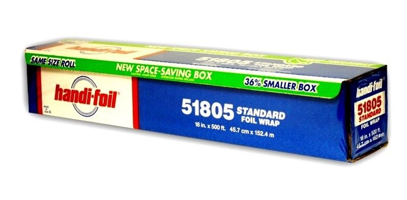 Aluminum Foil Food Service Roll with Sturdy Corrugated Cutter Box  (12x1000, 18x500)