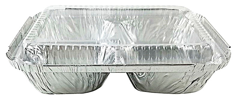 Rectangular Disposable Aluminum Foil Pan with Dome Lids, 32 oz - 500 Pack