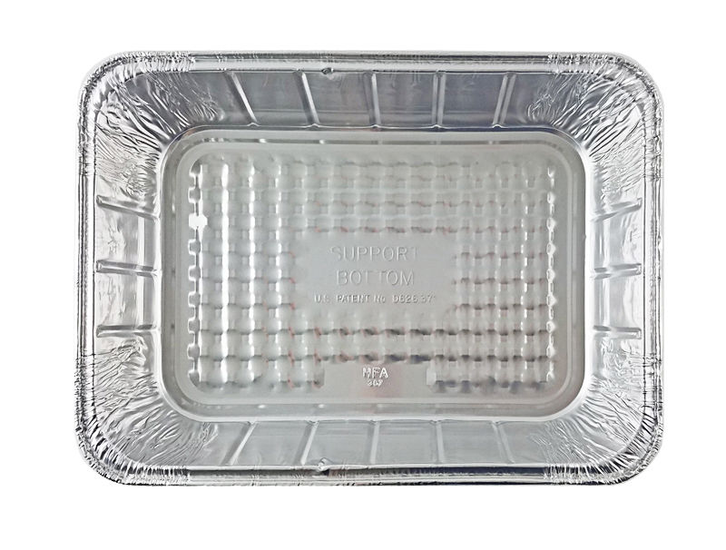 Home Plus Durable Foil 10-5/8 in. W X 14-7/16 in. L Lasagna Pan Silver 2 pc  - Ace Hardware