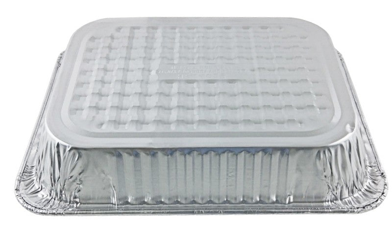 20 Pack Half Size Aluminum Pans with Lids, 9x13 Tin Food Storage Trays for  Baking, Catering, Table, Food 