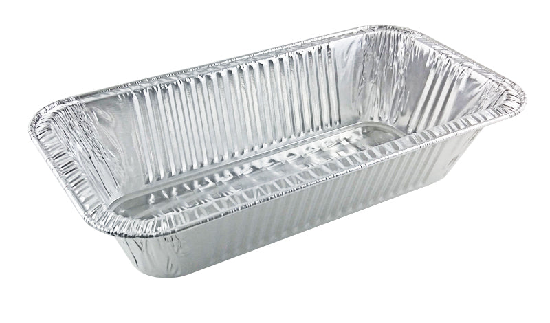 Disposable 1/2 Size Steam Table Foil Pan with Foil Lid Medium Depth #4255L