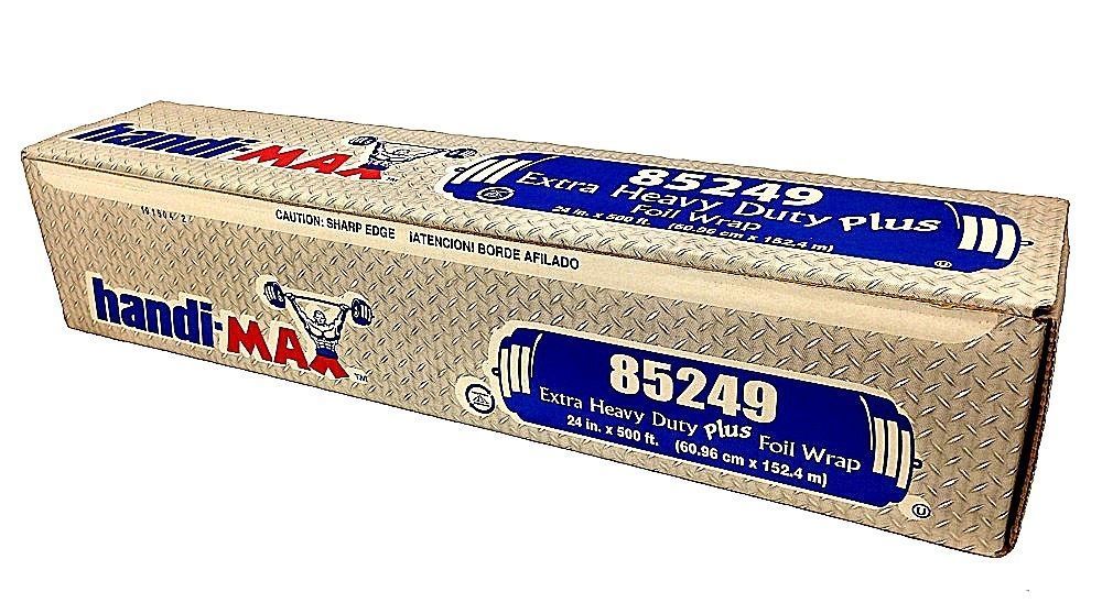 Heavy Duty Super Aluminum Foil | Heavier Than Standard | Commercial Grade &  Thick Foil Wrap for Food Service Industry | Strong Silver Foil, 18 inches