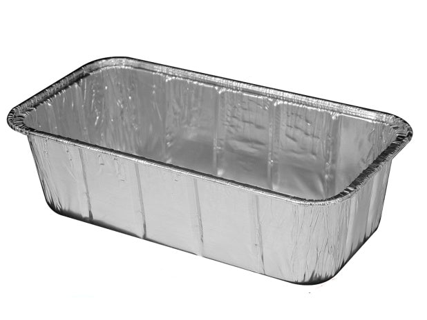 Handi-Foil 2 lb. Aluminum Foil Loaf Pan w/Clear Low Dome Lid 50/PK