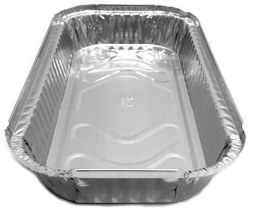 PTG 4 lb. Oblong Entrée Take-Out Foil Pan w/Dome Lid Combo 250/CS –