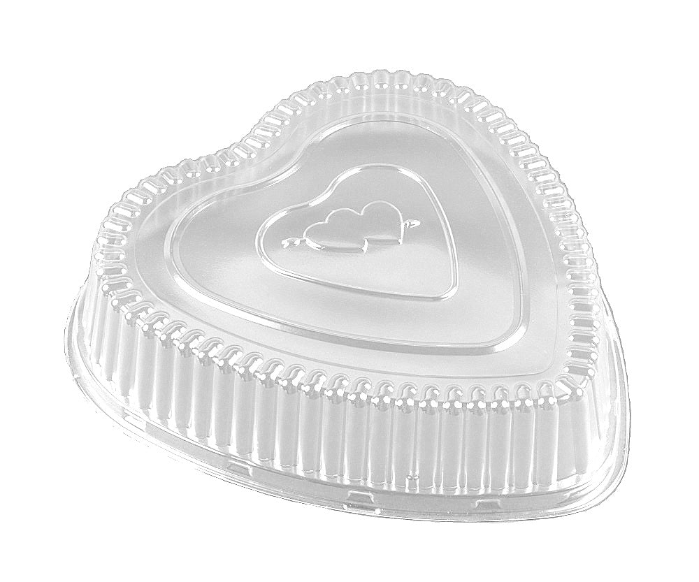 Mini Heart Shaped Foil Pan with Dome Lid