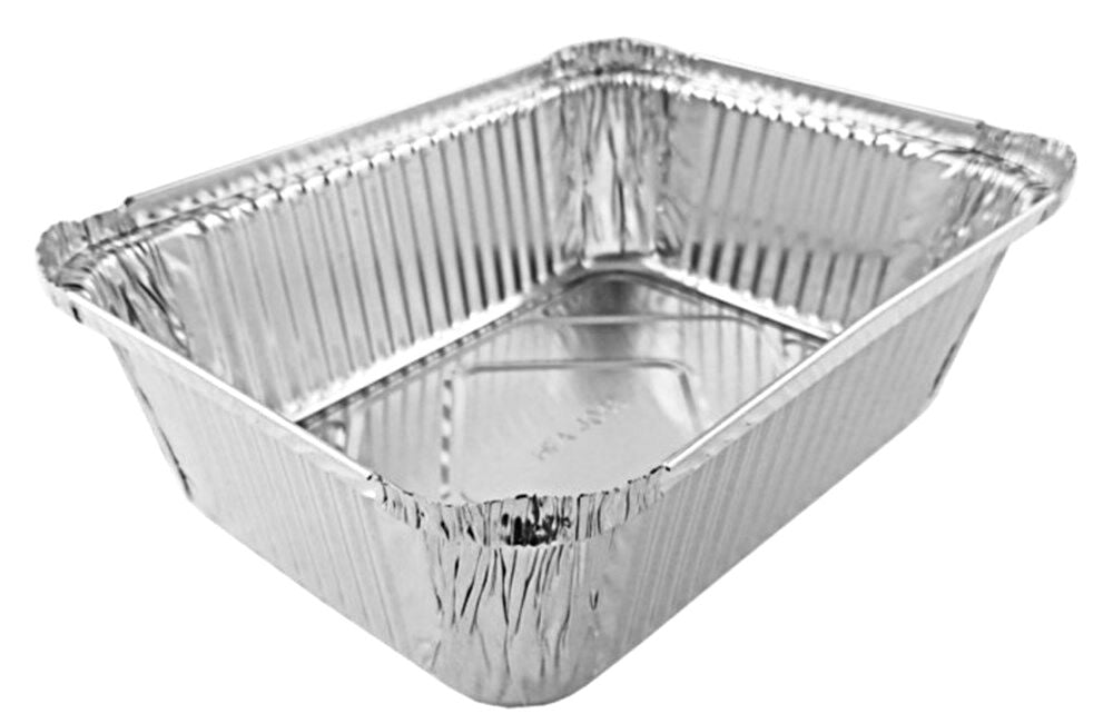 Oblong 1.5 Lb Foil Take-out Pans Disposable Aluminum Foil