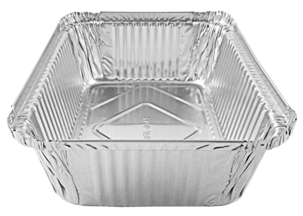 Handi-Foil 5 lb. Oblong Entrée Take-Out Foil Pan w/Board Lid 250/CS