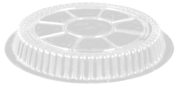 Square Clear Plastic Dome Lid - Fits 10 oz Aluminum Baking Cup - 4