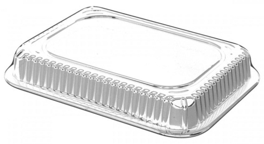 1 1/2 lb. Oblong (Deep) Take-Out Foil Pan w/Board Lid 500/CS –