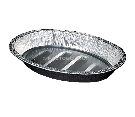 Disposable Aluminum Large Oval Roaster Set 5pc