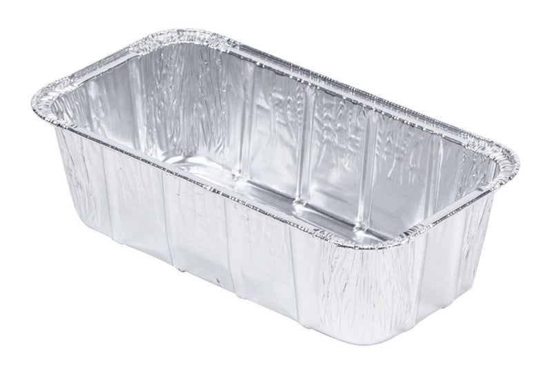 Stock Your Home 8x4 Aluminum Pans for Bread Loaf Baking, 50 Pack, 2 Lb