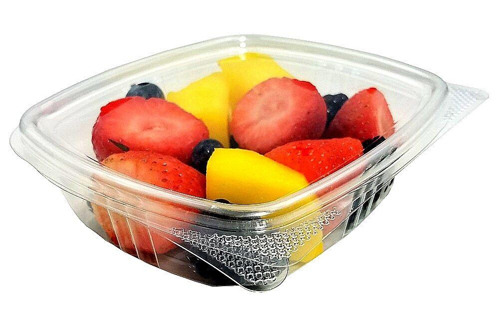 8 oz. Clear Hinged Deli Fruit Container 200/CS