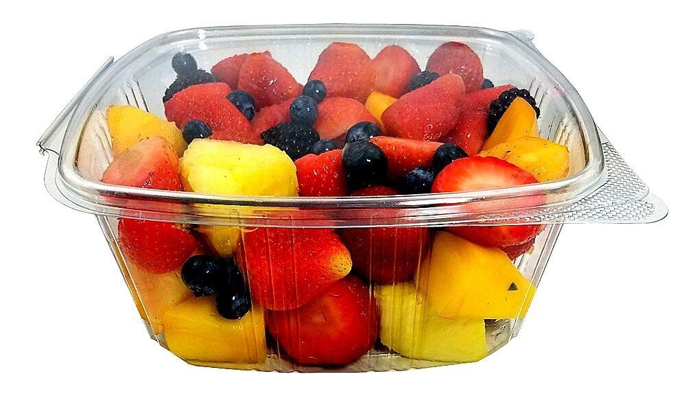 64 oz. Clear Hinged Deli Fruit Container 200/CS