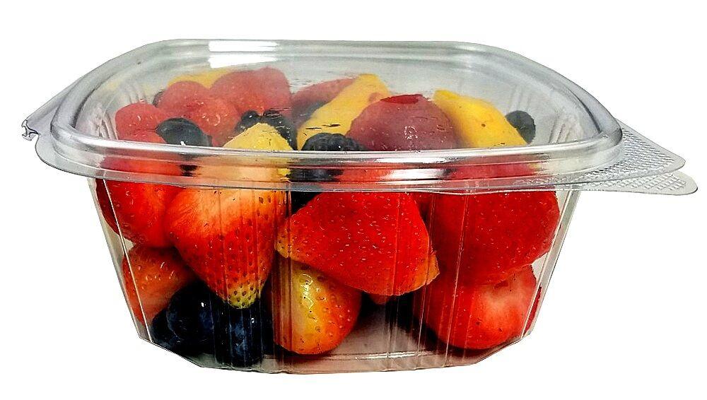 24 oz. Clear Hinged Deli Fruit Container 200/CS