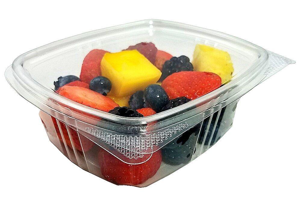 24 oz. Clear Hinged Deli Fruit Container 200/CS