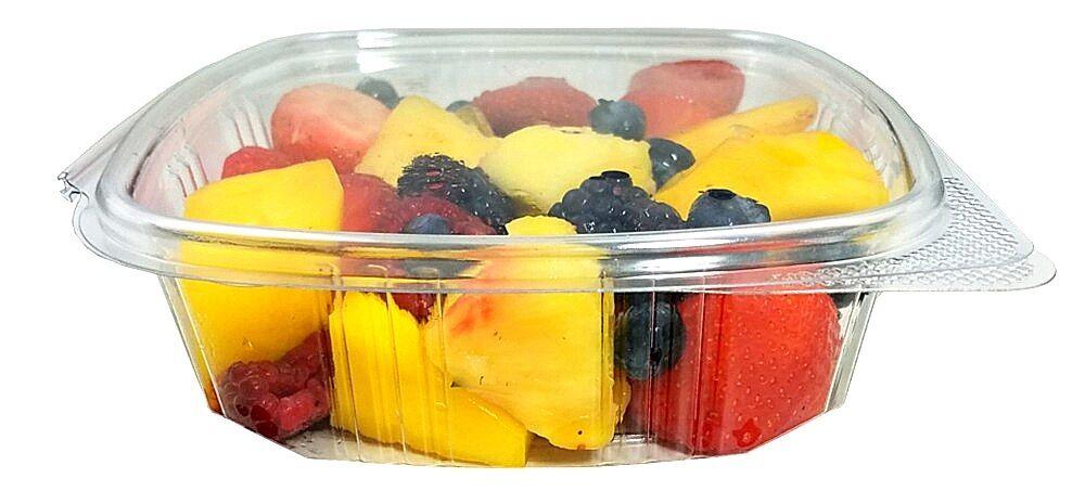 32 oz. Clear Hinged Deli Fruit Container 50/PK