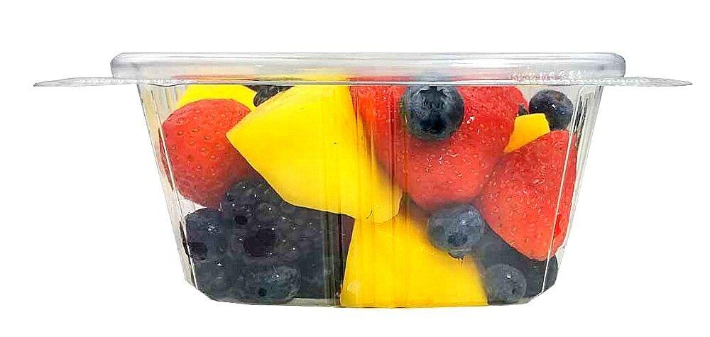 16 oz. Clear Hinged Deli Fruit Container 200/CS
