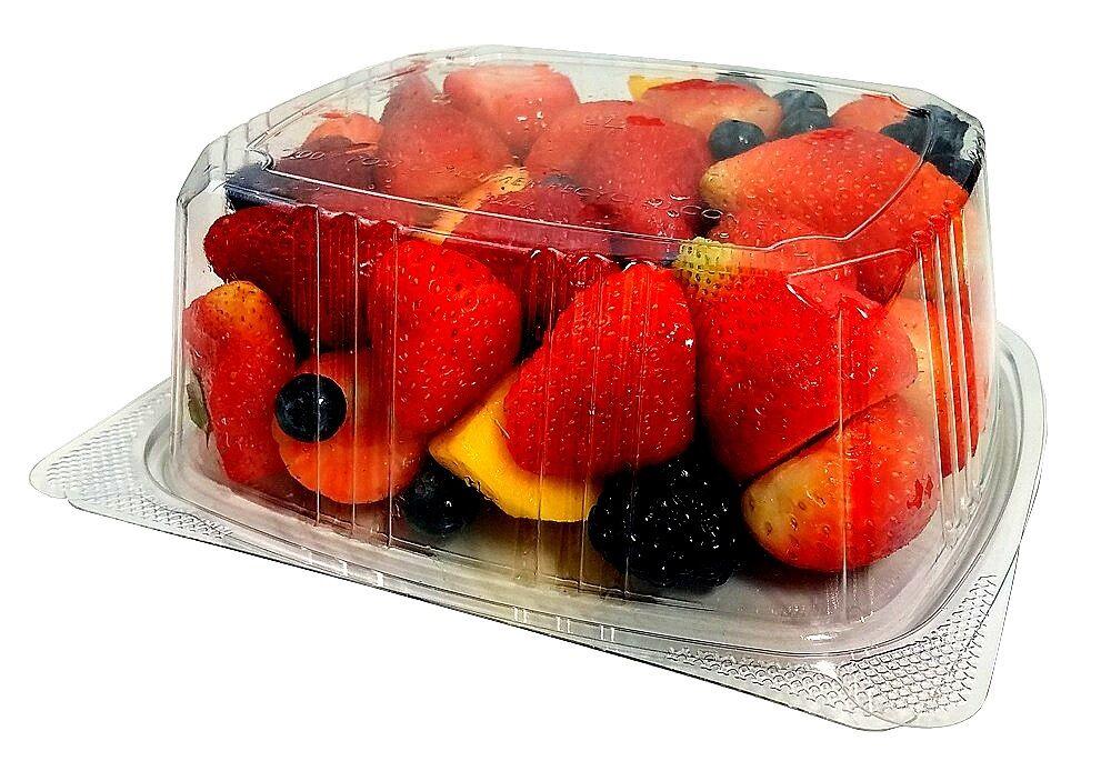 Hinged 32 oz Deli Take Out Food Container - 7 1/4L x 6 3/8W x 3H