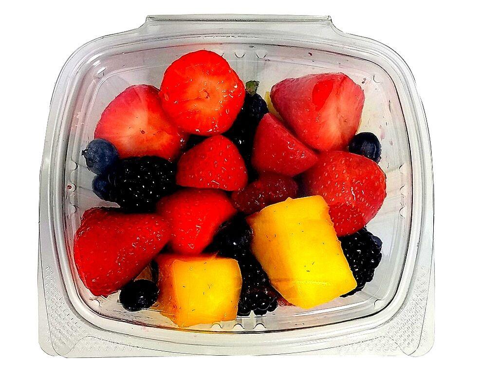 8 oz. Clear Hinged Deli Fruit Container 50/PK