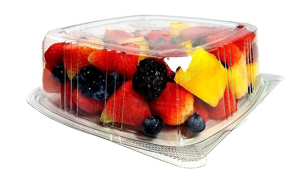 16 oz. Clear Hinged Deli Fruit Container 200/CS